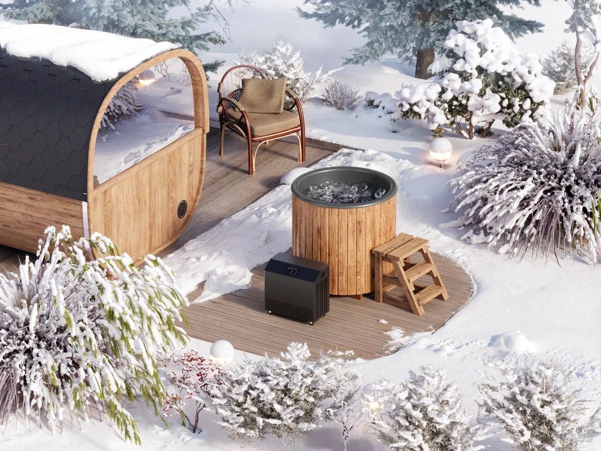 Baltresto Fibreglass Cold Plunge Tub Ø106 (1 Person) - Premium Outdoor Ice Bath