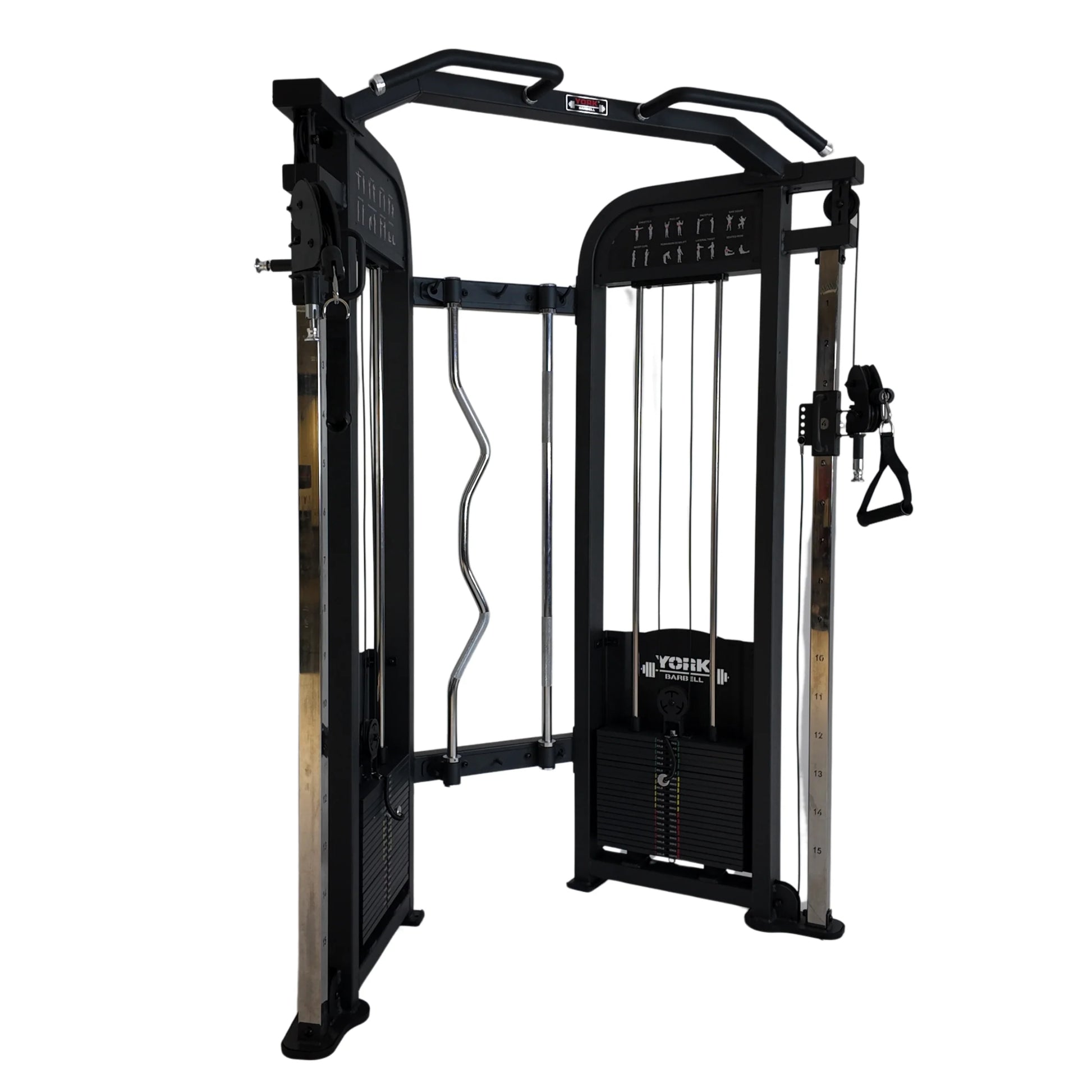 York Barbell C32FT Functional Trainer – Dual Cable Machine (2 x 100kg Weight Stacks) - My Store