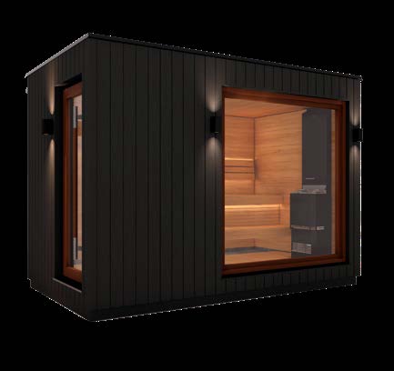 Saunum AirCube Double (4-5 Person) – Premium Outdoor Sauna with Front Room - My Store