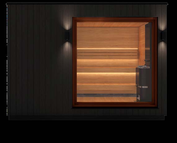 Saunum AirCube Double (4-5 Person) – Premium Outdoor Sauna with Front Room - My Store