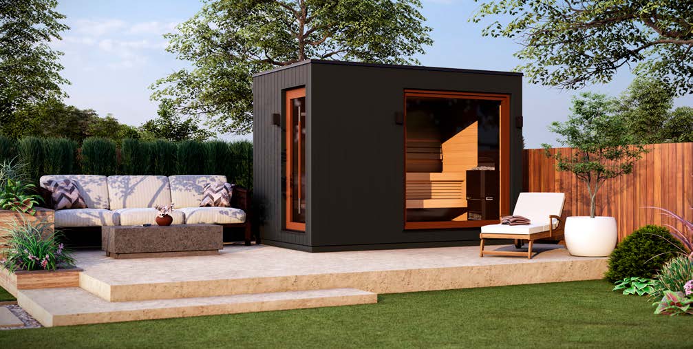 Saunum AirCube Double (4-5 Person) – Premium Outdoor Sauna with Front Room - My Store