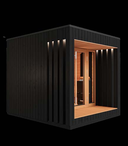 Saunum AirCube Terrace (4-5 Person)– Luxury Outdoor Sauna with Integrated Terrace - My Store