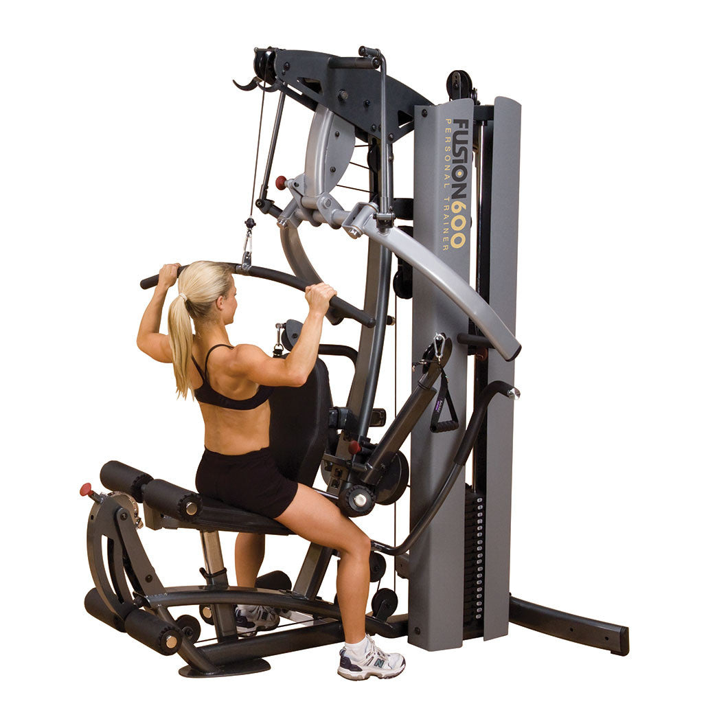 Body-Solid FUSION 600 Bi-Angular Gym with Functional Trainer Arms - My Store