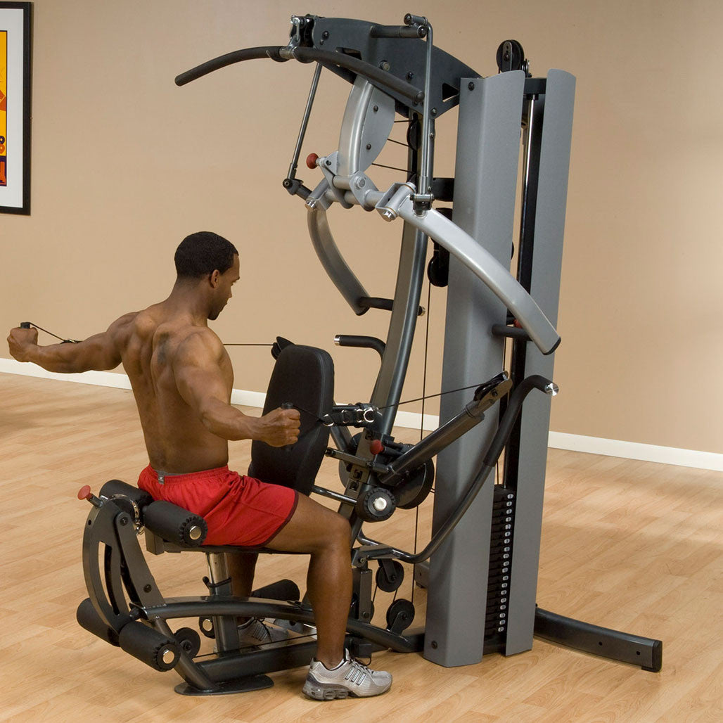 Body-Solid FUSION 600 Bi-Angular Gym with Functional Trainer Arms - My Store
