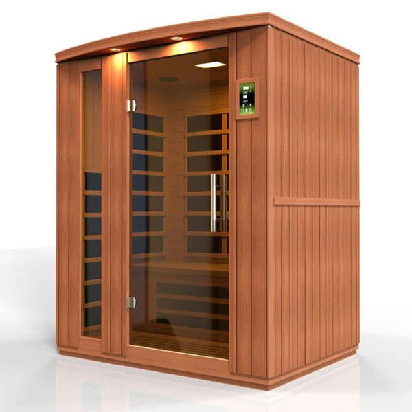 Dynamic Lugano 3-Person Low EMF FAR Infrared Sauna (Canadian Hemlock) - My Store