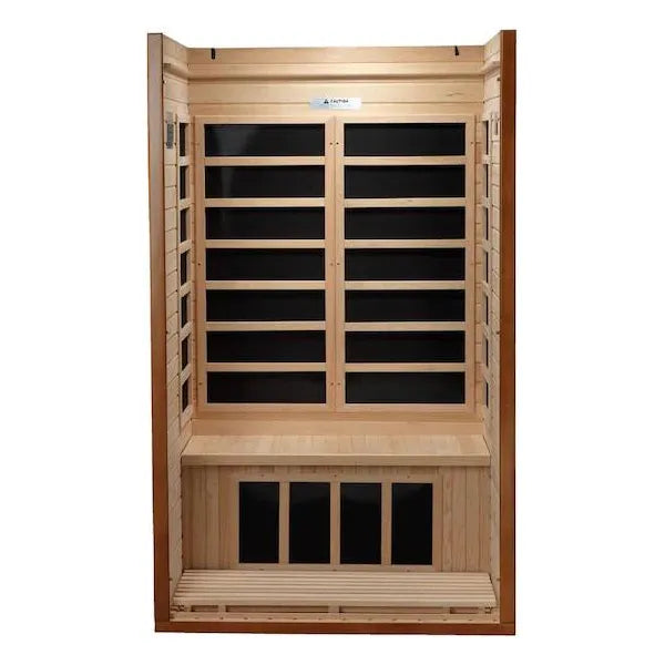 Dynamic Barcelona Elite 1-2-Person Ultra Low EMF FAR Infrared Sauna (Canadian Hemlock) - My Store