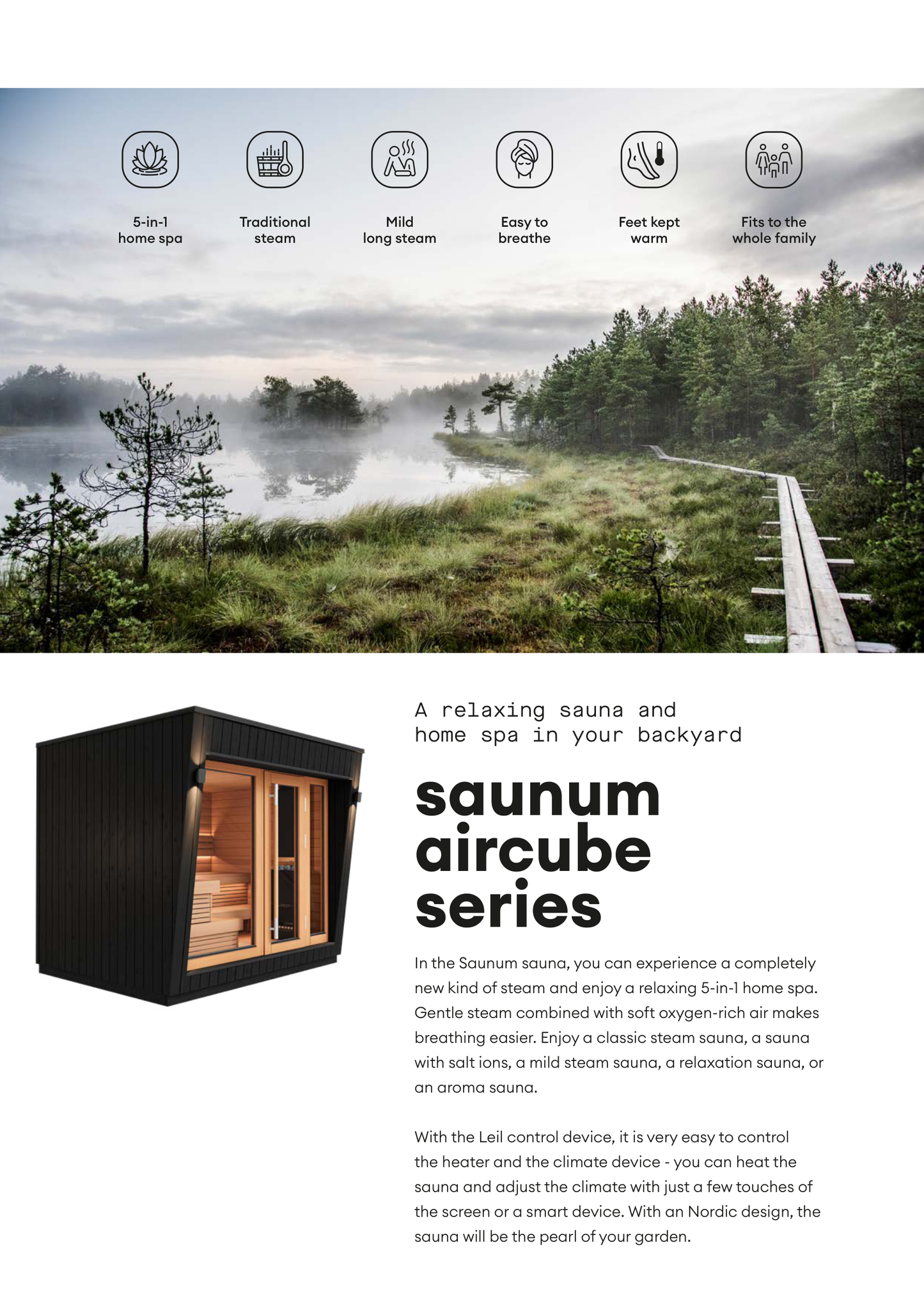 Saunum AirCube One (4-5 Person) – Premium Outdoor Sauna - My Store
