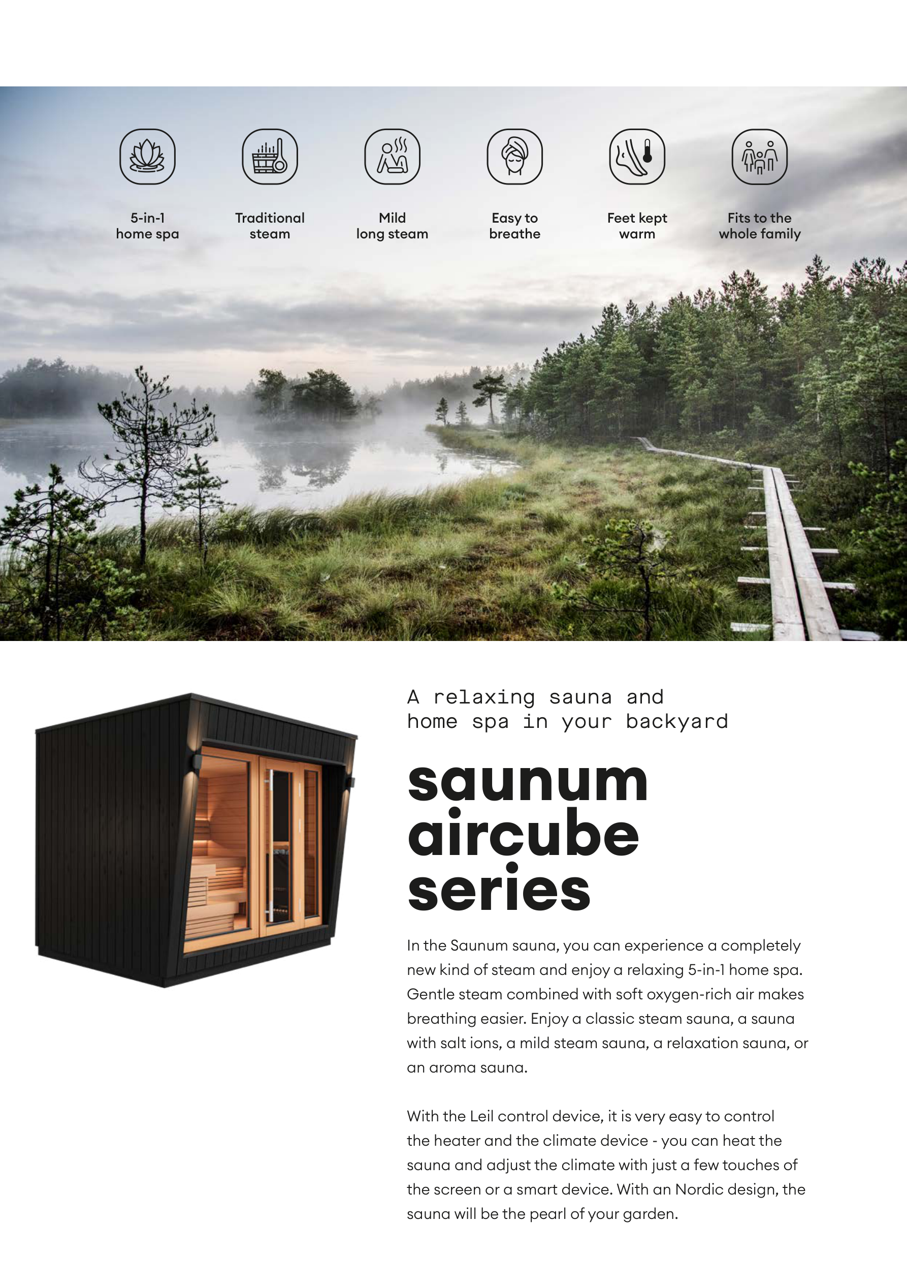 Saunum AirCube One (4-5 Person) – Premium Outdoor Sauna - My Store