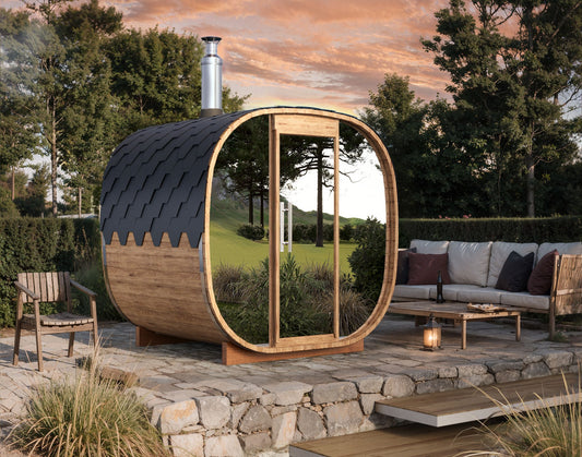 Baltresto S2 Cube Sauna (2-4 Person) - Thermowood Outdoor Sauna - My Store