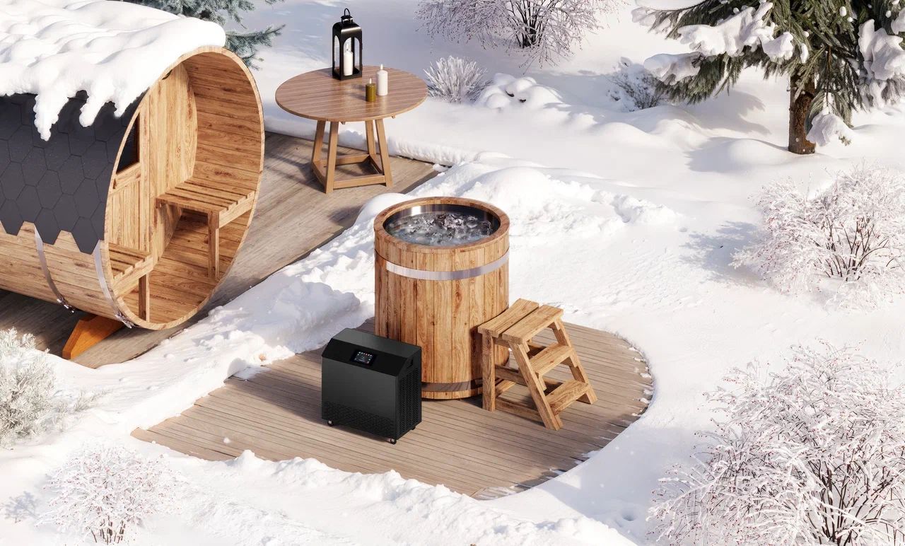 Baltresto Stainless Steel Cold Plunge Tub Ø86 (1 Person)  – Premium Outdoor Ice Bath